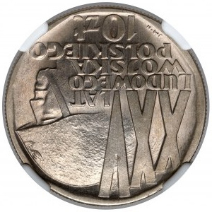 Destrukt 10 złotych 1968 XXV lat LWP - ODWROTKA