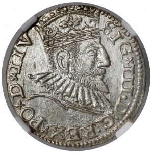 Zygmunt III Waza, Trojak Ryga 1593 - piękny