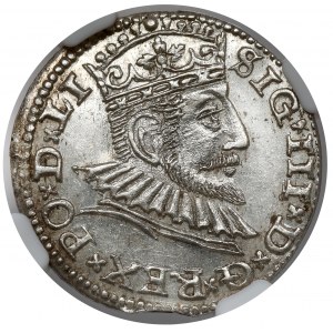 Zygmunt III Waza, Trojak Ryga 1592 - menniczy