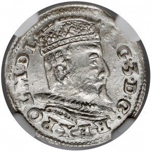 Zygmunt III Waza, Trojak Lublin 1595 - wąska kryza
