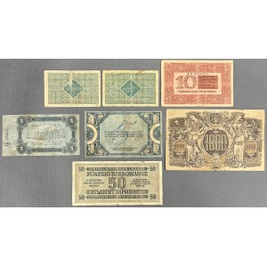 Sada bankovek MIX, převážně Ukrajina (7 kusů)