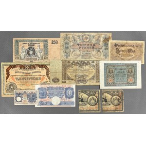 Europa, zestaw banknotów MIX (10szt)