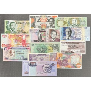 Afrika, sada bankoviek MIX (13 kusov)