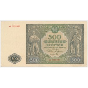 500 zloty 1946 - G