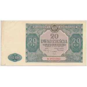 20 zloty 1946 - small letter