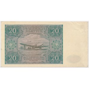 20 zlotých 1946 - malé písmeno