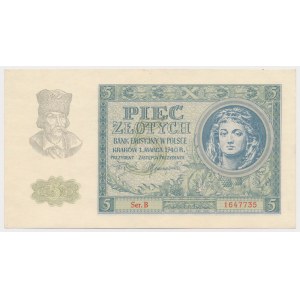 5 złotych 1940 - Ser.B