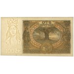 100 złotych 1932/1934 - nieukończony druk