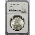 Piłsudski 10 złotych 1939