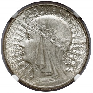 Głowa Kobiety 10 złotych 1932 bz, Londyn