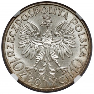 Głowa Kobiety 10 złotych 1932 bz, Londyn