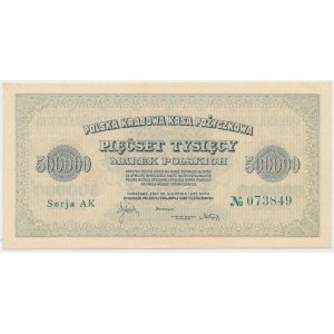 500 000 mkp 1923 - 6 čísiel - AK