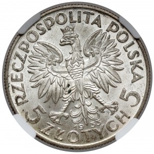 Głowa Kobiety 5 złotych 1933