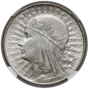 Głowa Kobiety 10 złotych 1932 bz, Londyn