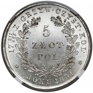 Powstanie Listopadowe, 5 złotych 1831 KG