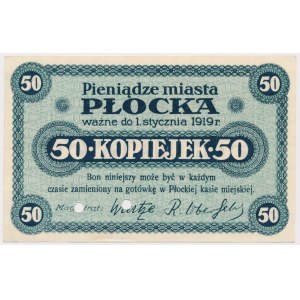 Płock, 10 Kopeken 1919 - ausradiert