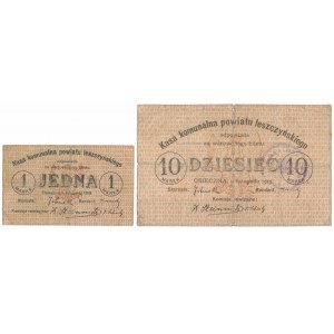 Osieczna, 1 i 10 marek 1919 (2szt)