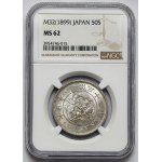 Japonsko, Meidži, 50 sen rok 32 (1899)