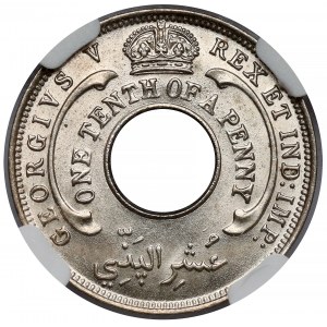 British West Africa, 1/10 penny 1933