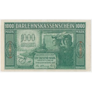 Kaunas, 1,000 marks 1918 - 7-digit numbering