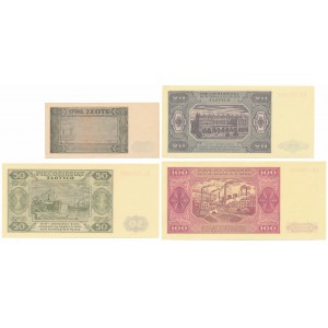 Zestaw 2 - 100 złotych 1948 (4szt)