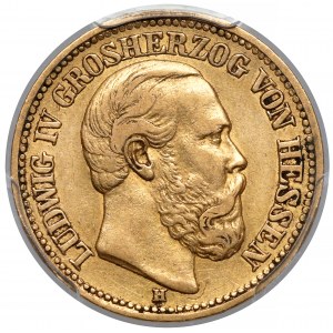 Hessen, 10 Mark 1880-H