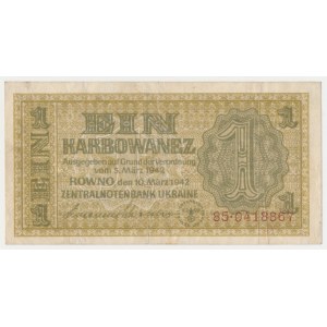 Ukraine, 1 Karbovantsiv 1942