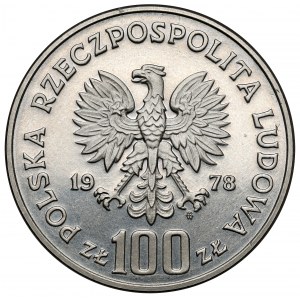 Próba NIKIEL 100 złotych 1978 Głowa Łosia