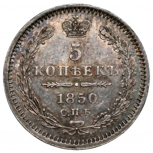 Russland, Nikolaus I., 5 Kopeken 1850