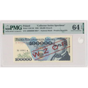100,000 zl 1990 - MODEL - A 0000000 - No.0601