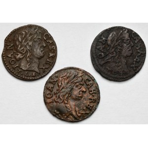 John II Casimir, Lithuanian and Crown Boratines - set (3pcs)