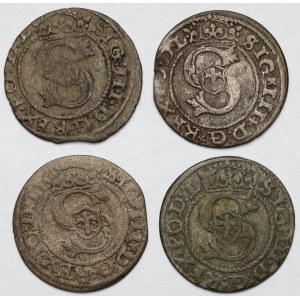 Zygmunt III Waza, Szelągi Ryga 1589-1593 - zestaw (4szt)