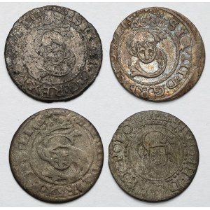 Zygmunt III Waza, Szelągi Ryga 1595-1610 - zestaw (4szt)