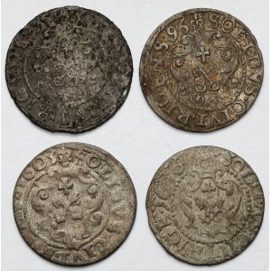 Zygmunt III Waza, Szelągi Ryga 1595-1610 - zestaw (4szt)