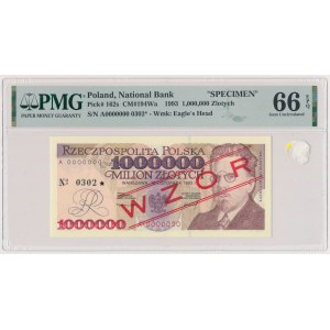 1 milión PLN 1993 - MODEL - A 0000000 - č. 0302