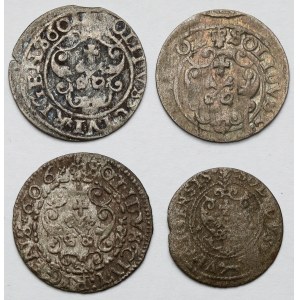 Zygmunt III Waza, Szelągi Ryga 1601-1621 - zestaw (4szt)