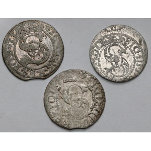 Sigismund III Vasa, Riga shillings 1600-1618 - set (3pcs)