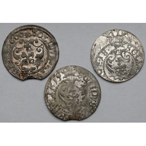 Sigismund III Vasa, Riga shillings 1600-1618 - set (3pcs)