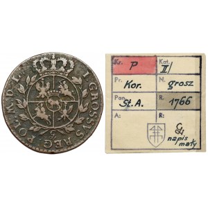 Poniatowski, 1766-g penny, Krakow - ex. Kalkowski