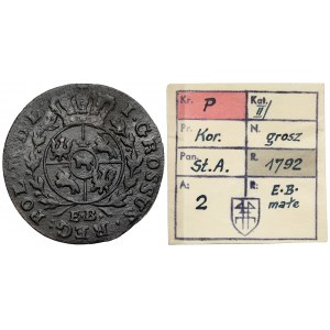 Poniatowski, Penny 1792 EB - ex. Kalkowski