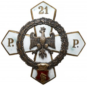 Odznaka, 21 Warszawski Pułk Piechoty