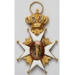 Švédsko, Řád Vasa (1860-1974) - vyrobeno ve ZLATĚ