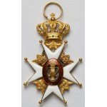 Švédsko, Řád Vasa (1860-1974) - vyrobeno ve ZLATĚ