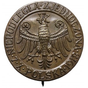 Patriotische Anstecknadel 1918 - Polen Unabhängig, Vereint