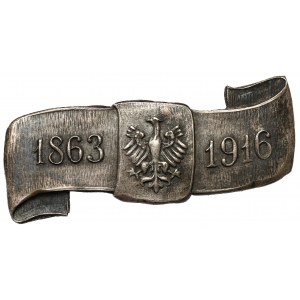 Commemorative badge for the 53rd anniversary of the January Uprising, Lviv 1916 - Unger