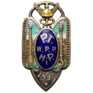 Odznaka 1898 - Pabianickie Towarzystwo Wzajemnej Pomocy Pracowników Handlowych i Przemysłowych