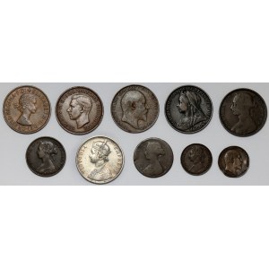 Great Britain, British India, coin set (10pcs)