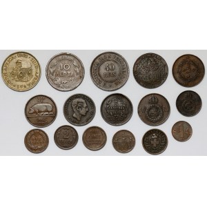 Měděné mince světa MIX (16 kusů)
