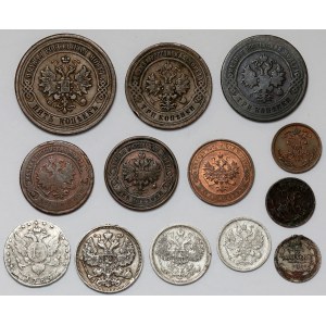 Rosja, 1/2 - 20 kopiejek 1784-1914 (13szt)