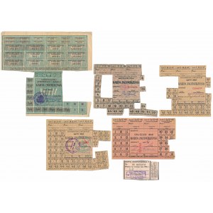 Set of various supply cards (6pcs)